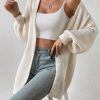 Women Casual Minimalist Style Knitted Cardigan, Fashion Knitwear For Autumn & Winter