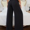 Tie Paperbag WaistBlack Dress Pants