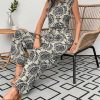 Women Full Print Sleeveless Jumpsuit