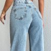 '- WIDE LEG HIGH WAISTLIGHT WASH