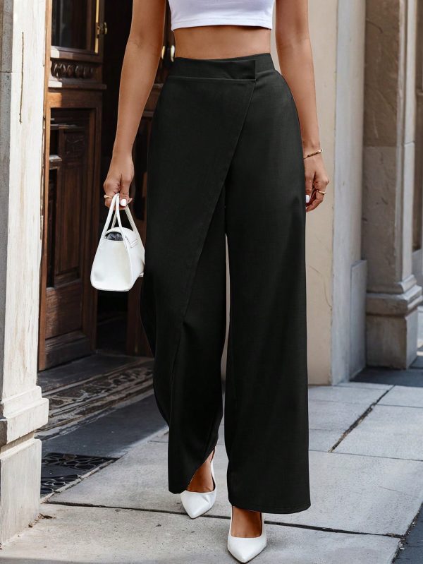 Women's Solid Color Wide Leg Loose Casual Pants