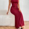Women's Solid Color Mermaid Style Cami Dress