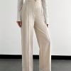 Women's Solid Color Front Button Minimalist Long Pants, Casual Everyday Wear