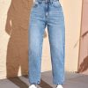 Solid Mom Fit Jeans