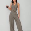Women's Single Breasted Vest And Pants Formal Business Suit, Summer