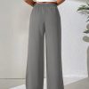 Drawstring Waist Wide Leg Pants